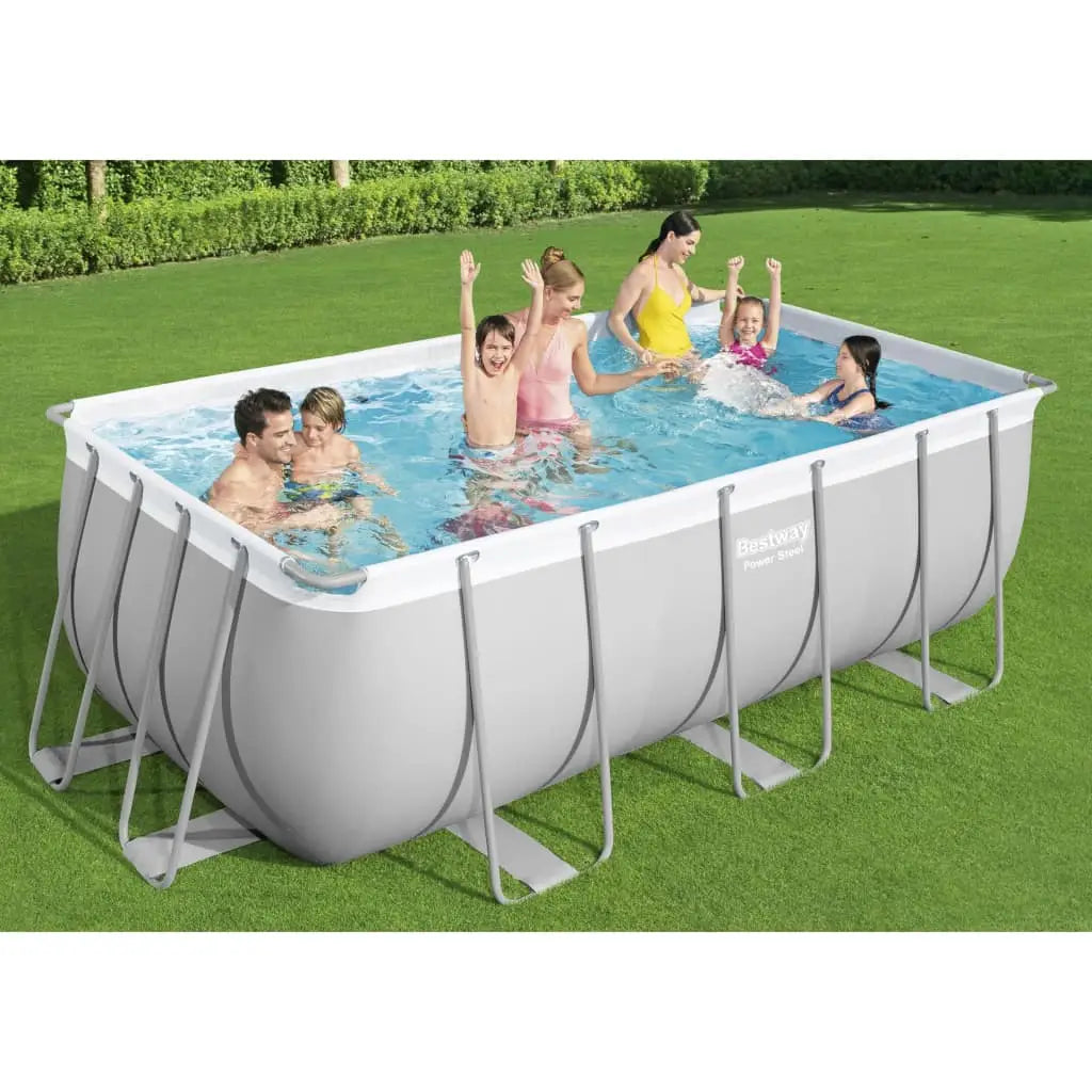 Bestway Power Steel Swimmingpool - Set Rechteckig