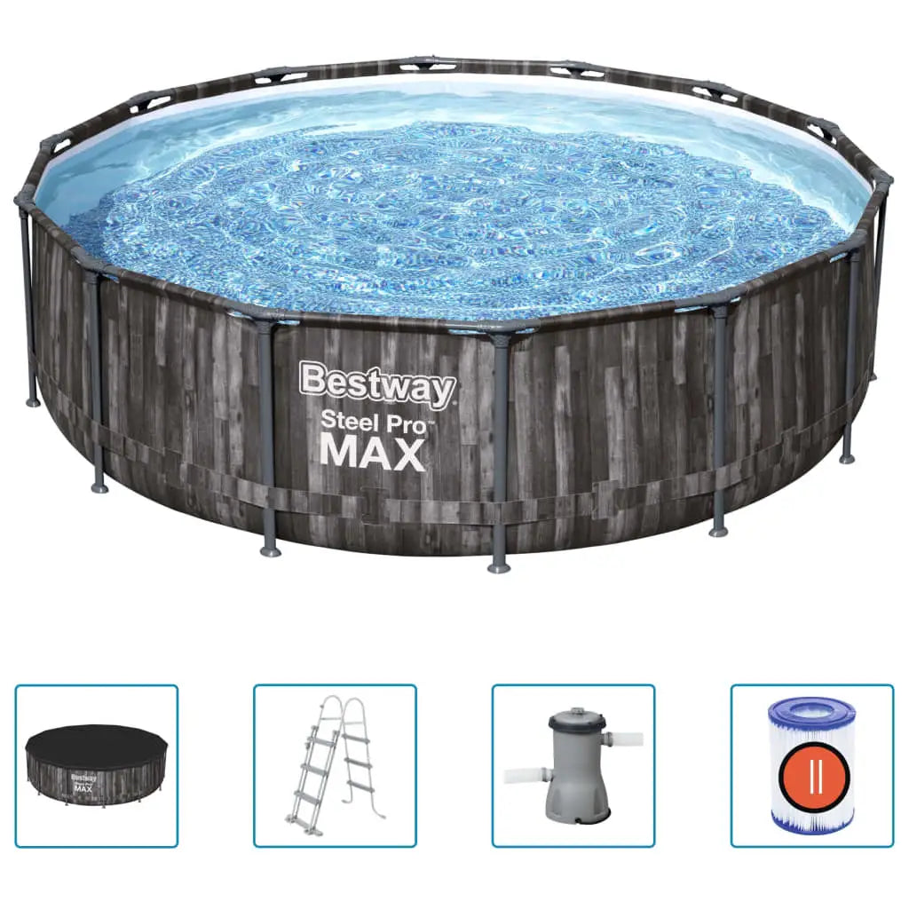 Bestway Steel Pro MAX Swimmingpool - Set Rund 427x107 cm