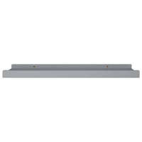 Bilderleisten 2 Stk. Grau 40x9x3 cm MDF - Wandregale