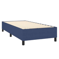 Boxspringbett mit Matratze & LED Blau 80x200 cm Stoff