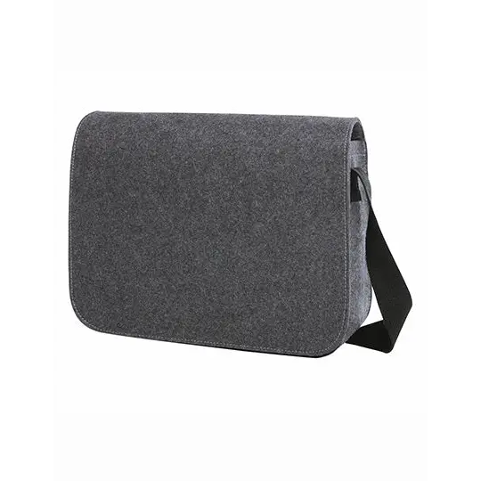 Filz Shoulder Bag - grau / schwarz Handtaschen