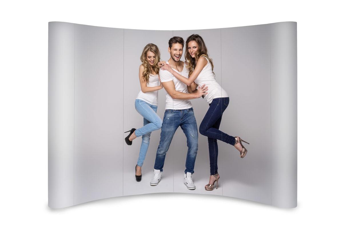 Wand Magnetic Pop Up Standard - 3x4, gebogen, im Koffer-3