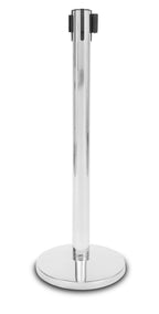 "Premium" Pfosten - chrom, roter Gürtel-3