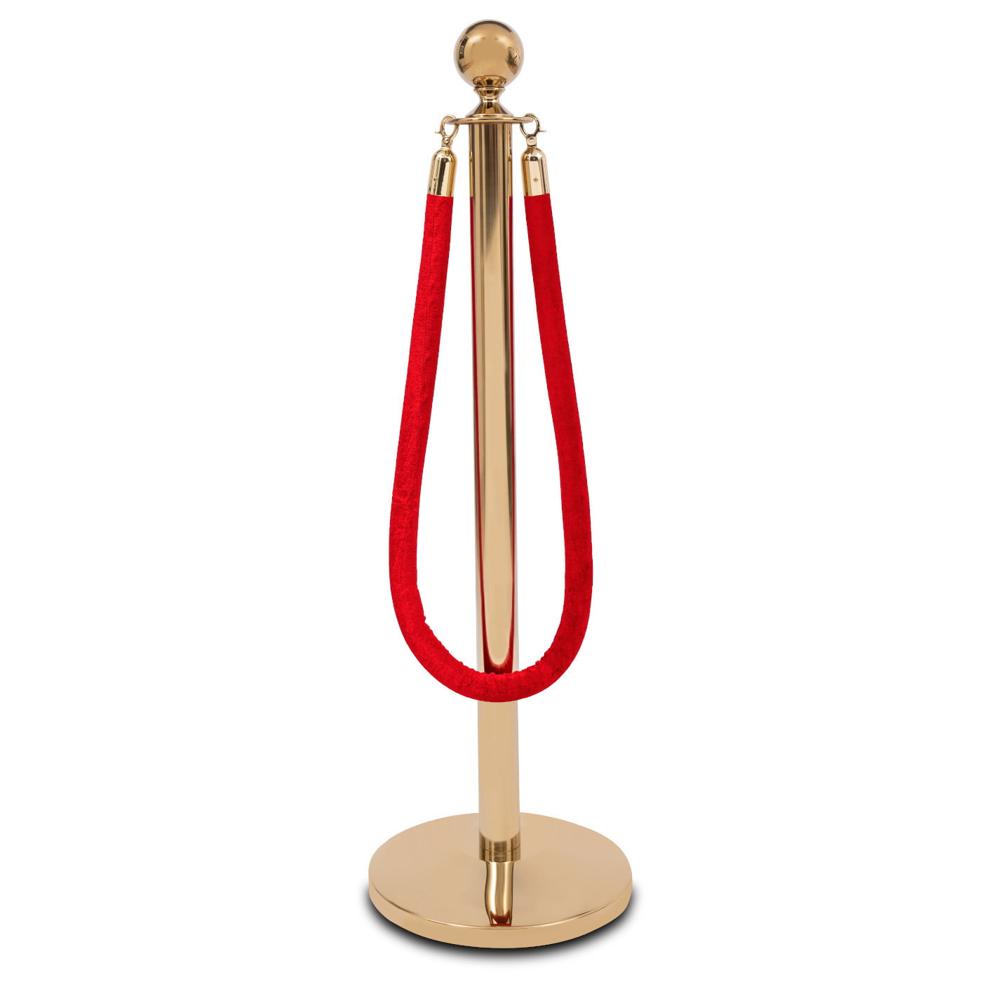 Rotes Velourseil – goldene Schnalle-2