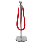 Rotes Velourseil – chrom Schnalle-2