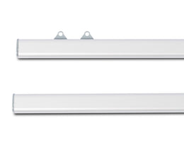 Poster-Klemmschienen TWIN 120 cm, Aluminium, 2-teilig