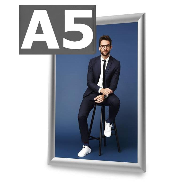 Klapprahmen Standard A5 (silbern)-6