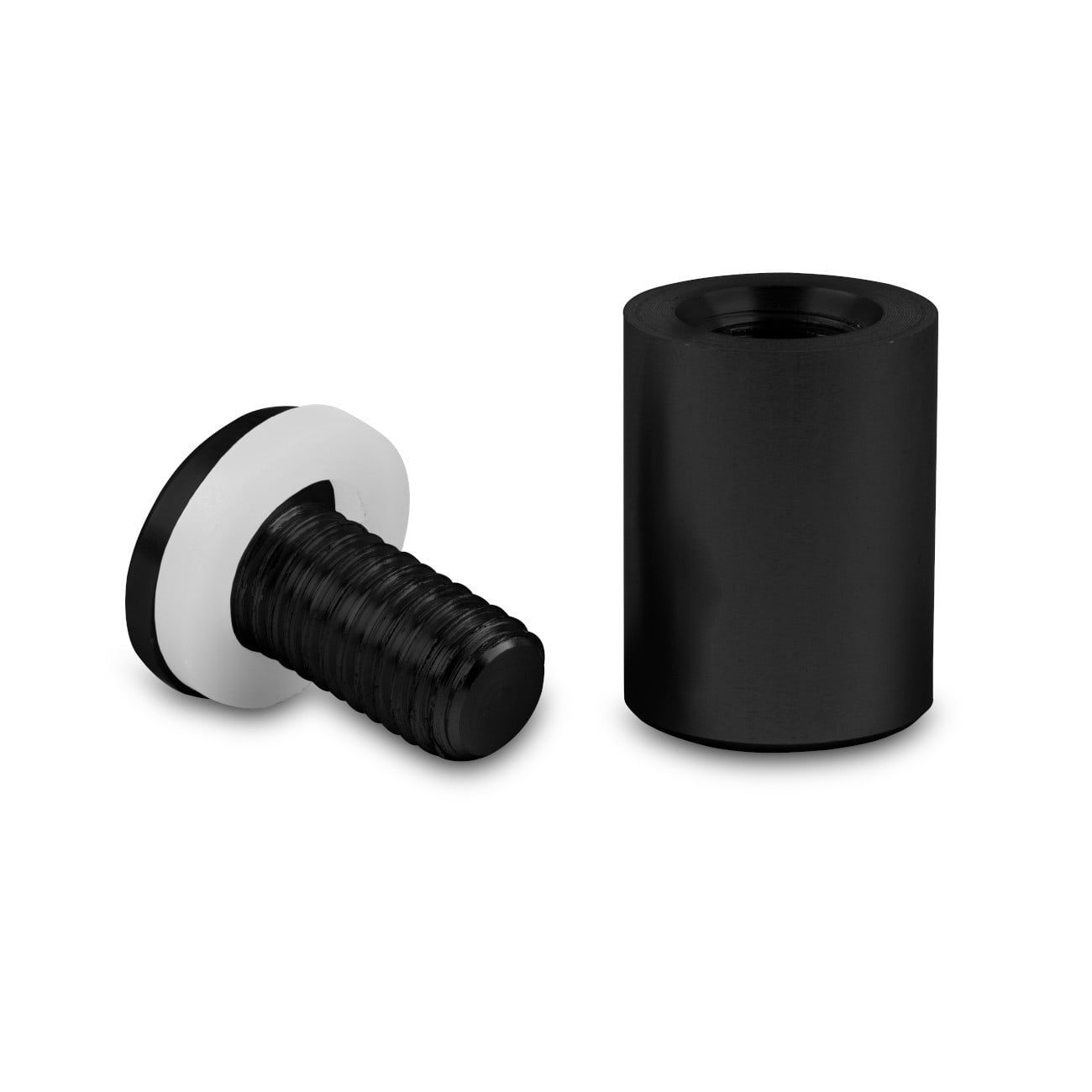 Wandhalterung, schwarz Matt - 25x25-2