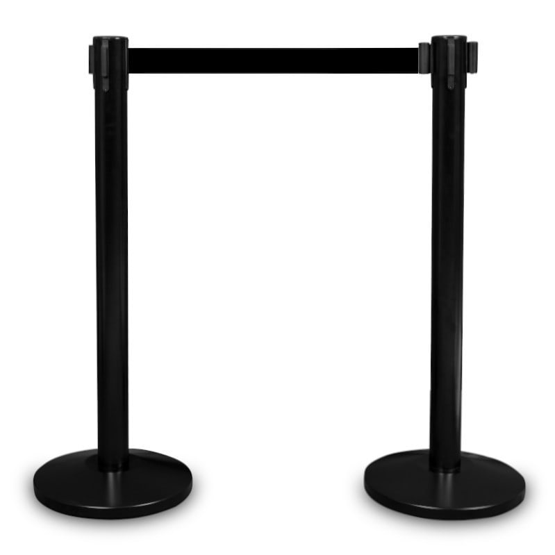 "Premium" Pfosten - schwarz matt, schwarzer Gürtel-3