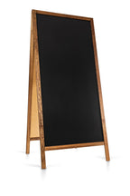 Kreidetafel/Holz Kundenstopper Classic XL (72x160 cm) - braun-1