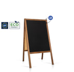 Kreidetafel/Holz Kundenstopper Classic L (61x118 cm) - braun-5