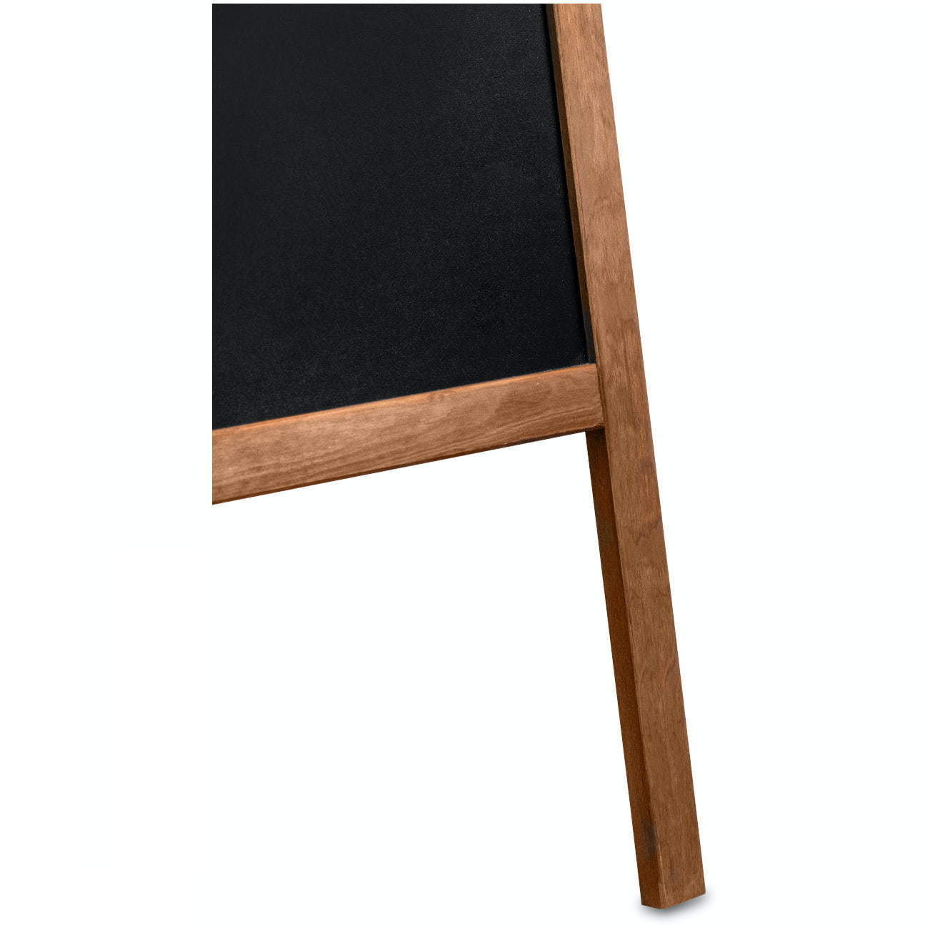 Kreidetafel/Holz Kundenstopper Classic S (51x90 cm) - braun-5