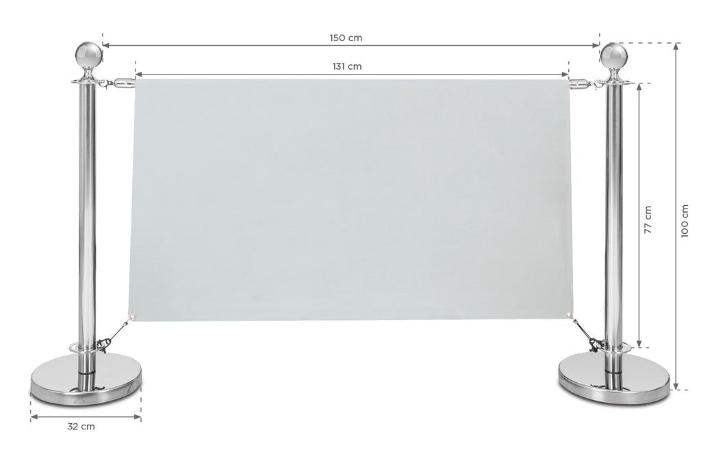 Cafeteriapfostenset - chrom-7