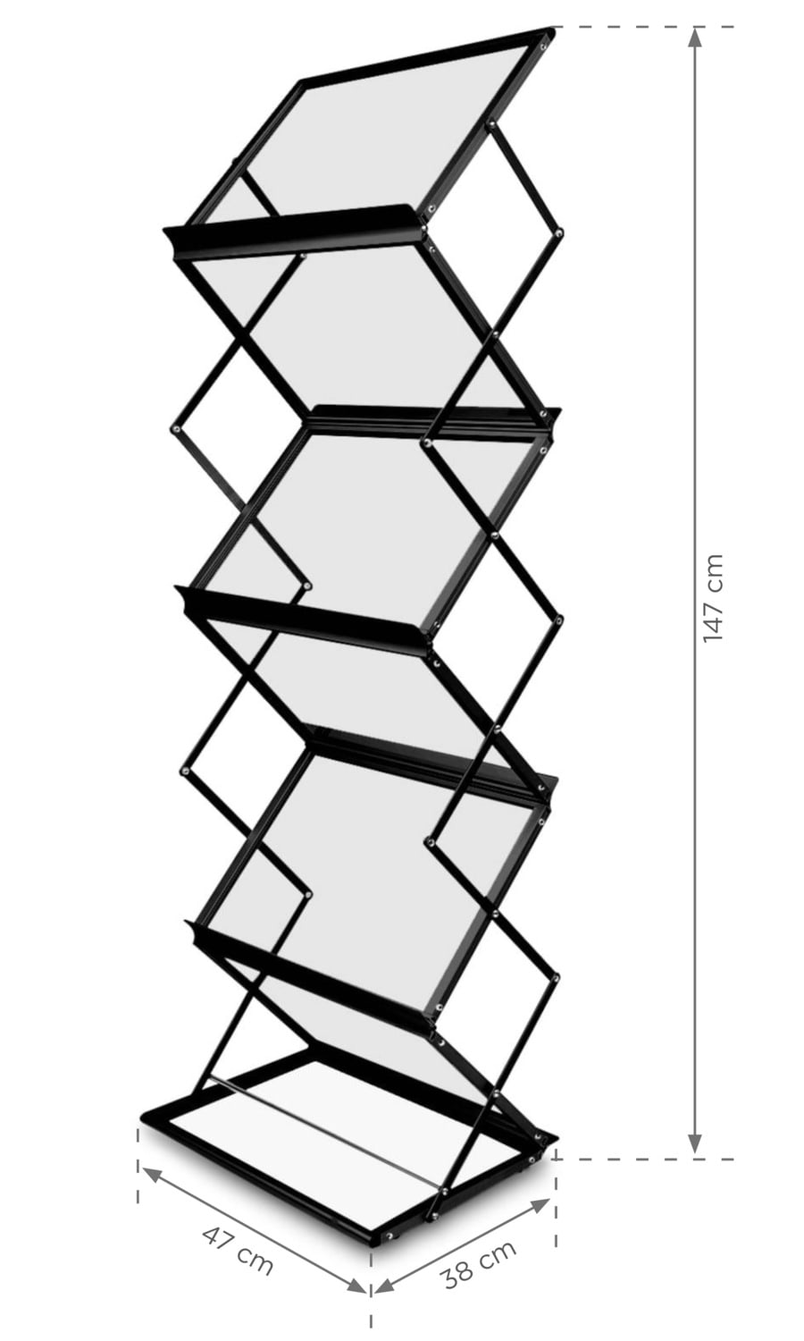 Ständer Montana A3 im Koffer - schwarz-6