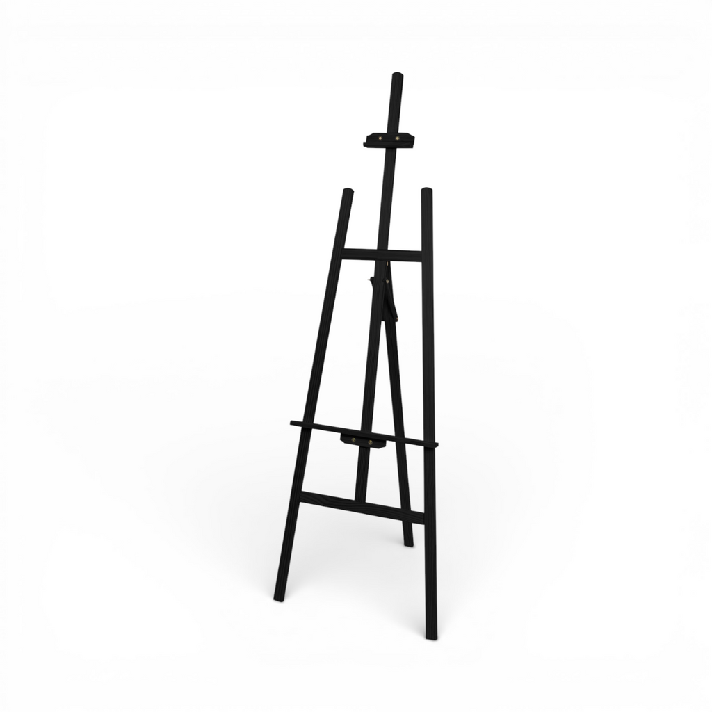 Staffelei aus Holz - schwarz-1