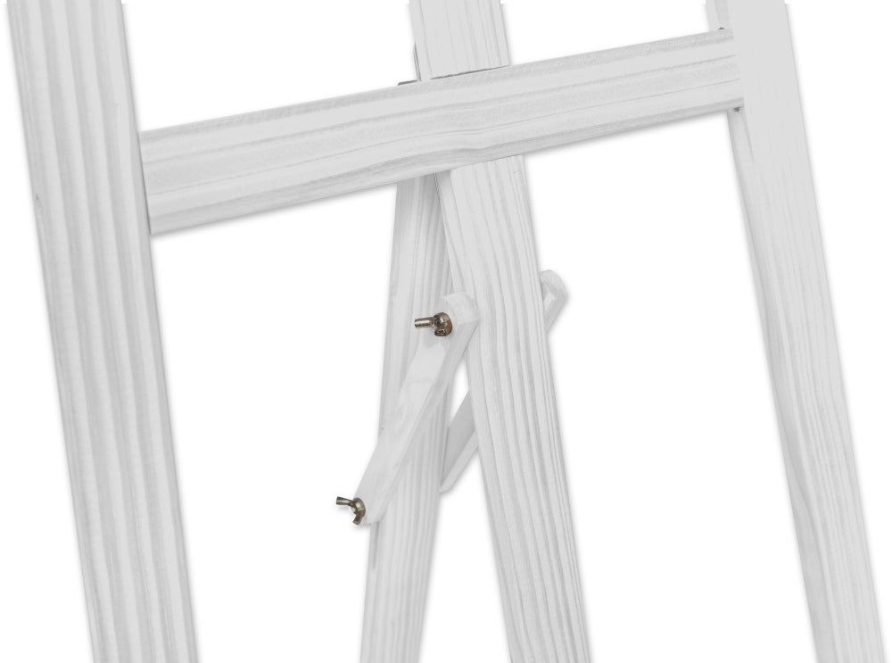 Staffelei aus Holz - weiss-3