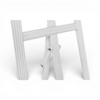 Staffelei aus Holz - weiss-3