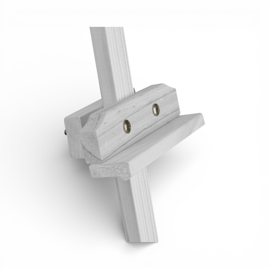 Staffelei aus Holz - weiss-4