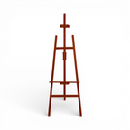 Staffelei aus Holz - mahagoni-1