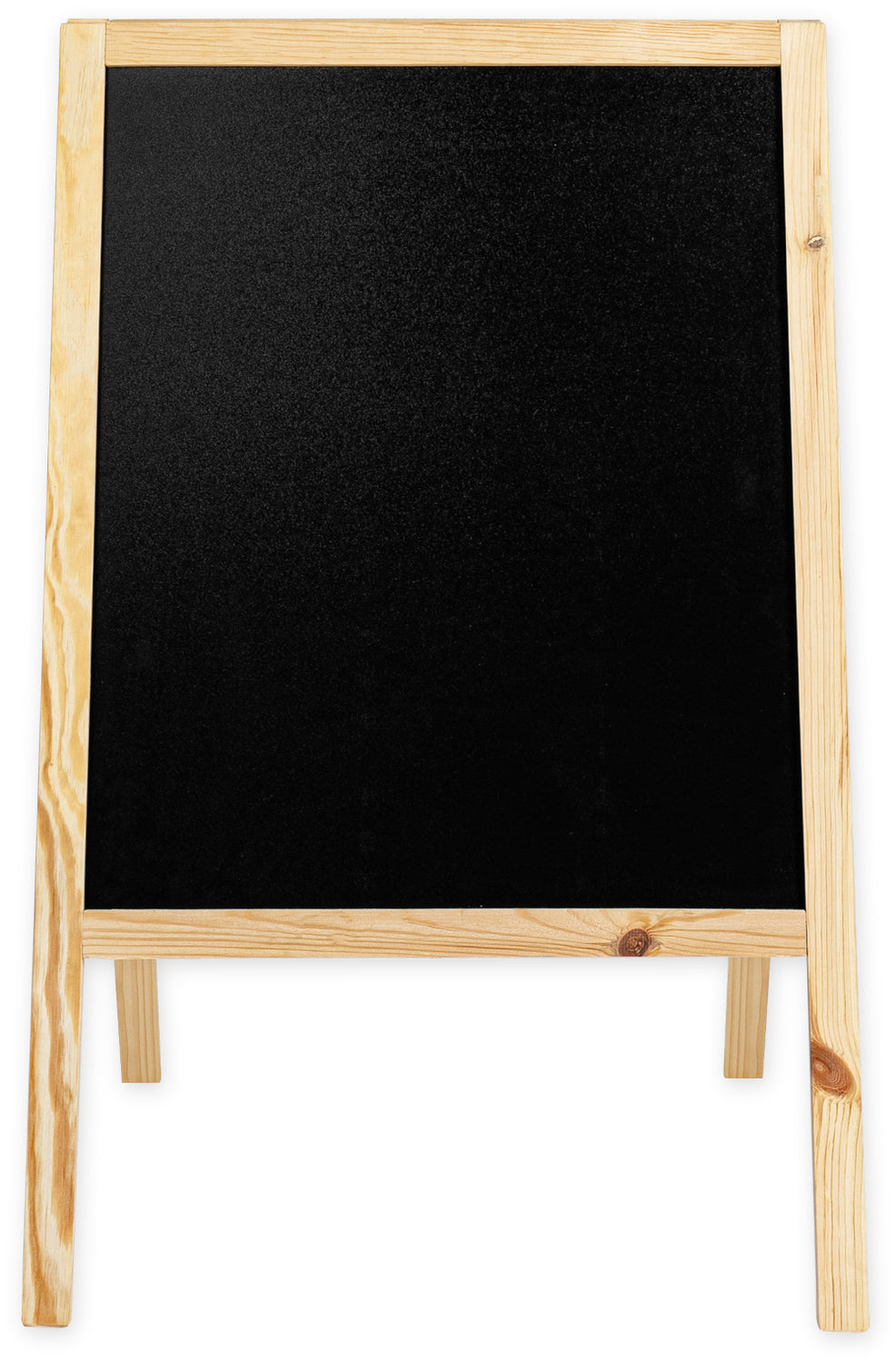 Kreidetafel/Holz Kundenstopper Classic M (60x100 cm) - natur-1