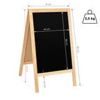 Kreidetafel/holz Kundenstopper Classic S (51x90 cm) - natur-5