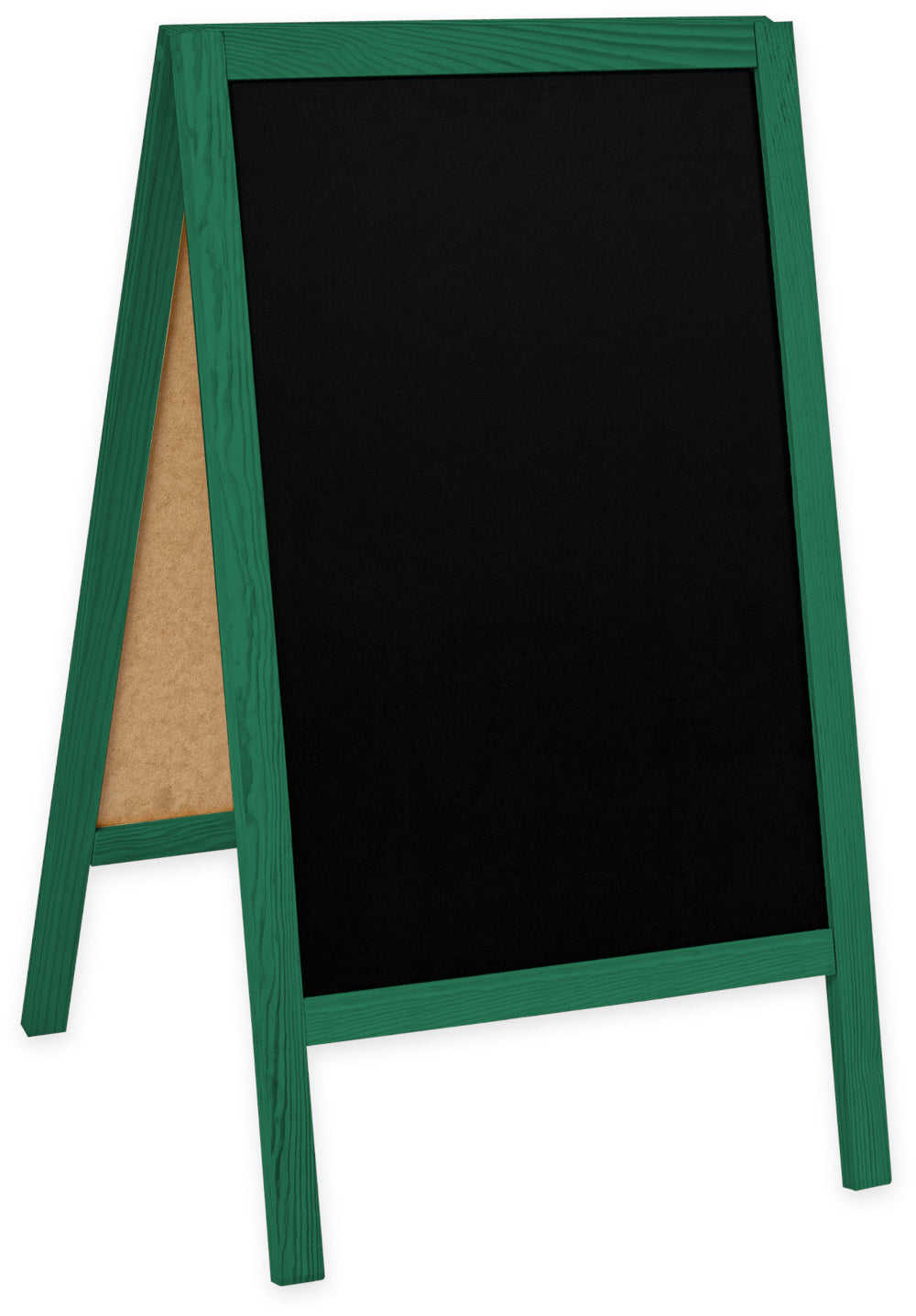 Kreidetafel/holz Kundenstopper Classic S (51x90 cm) - grün-3