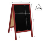 Kreidetafel/holz Kundenstopper Classic S (51x90 cm) - rot-1
