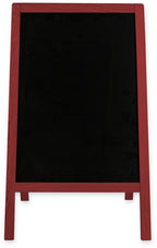 Kreidetafel/holz Kundenstopper Classic S (51x90 cm) - rot-2