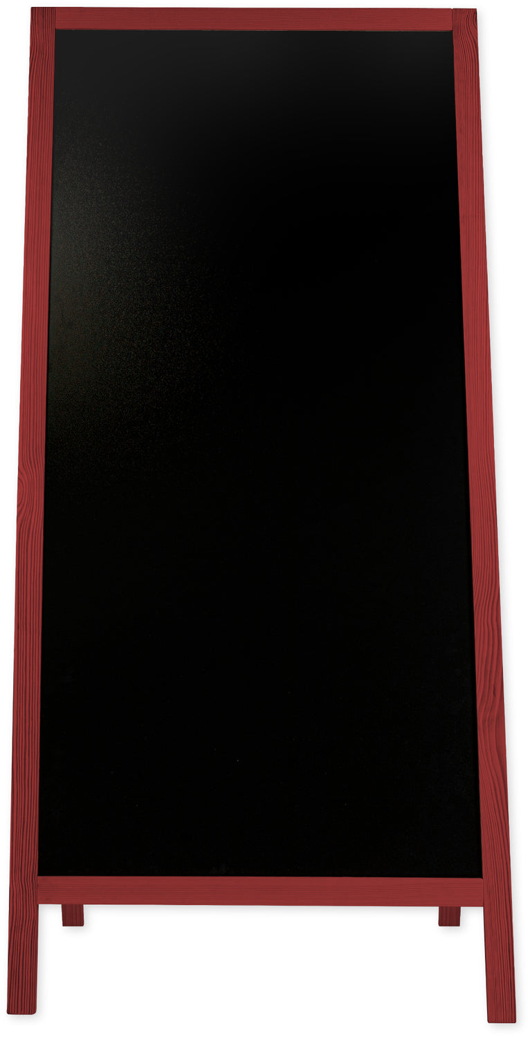 Kreidetafel/holz Kundenstopper Classic XL (72x160 cm) - rot-1