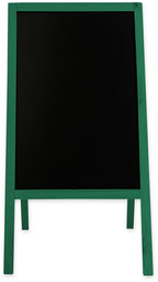 Kreidetafel/Holz Kundenstopper Classic L (61x118 cm) - grün-4