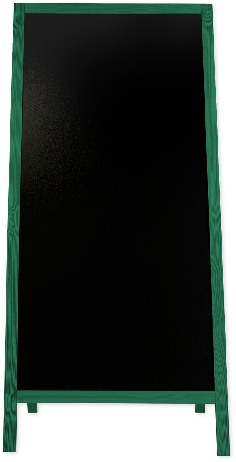 Kreidetafel/holz Kundenstopper Classic XL (72x160 cm) - grün-2