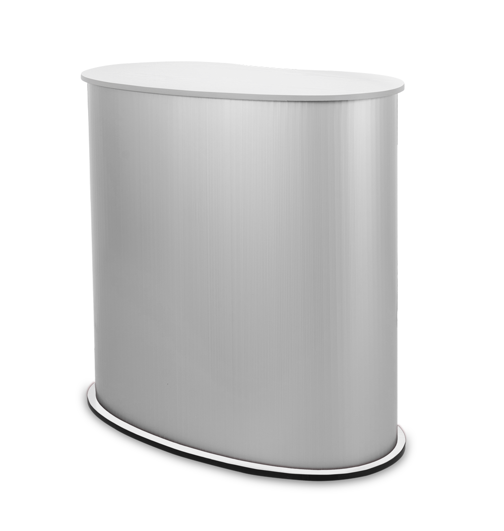 Theke PROMO 2 - WEISSFARBENE TISCHPLATTE-2