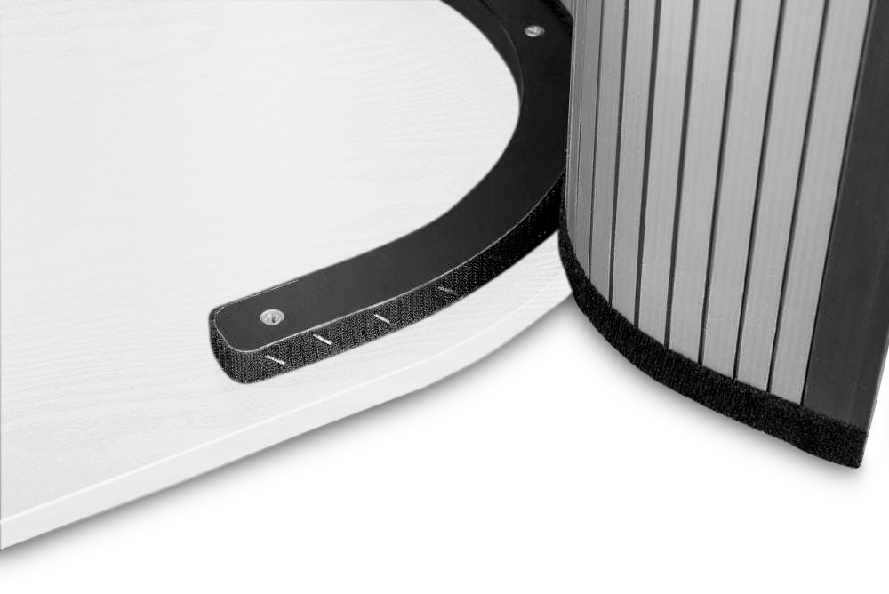 Theke PROMO 2 - WEISSFARBENE TISCHPLATTE-6