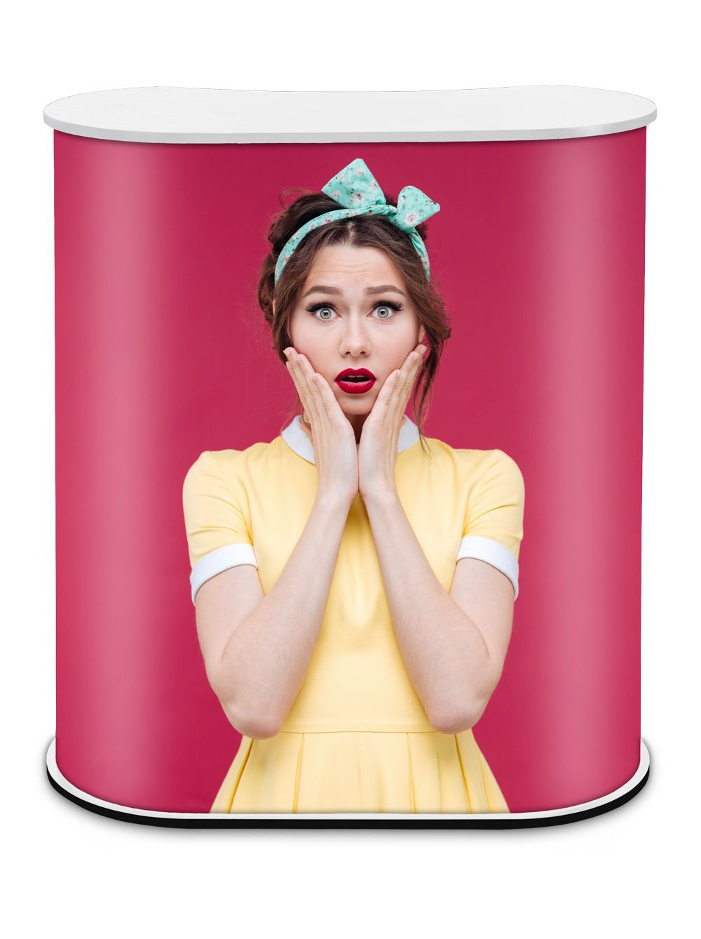 Theke PROMO 2 - WEISSFARBENE TISCHPLATTE-10