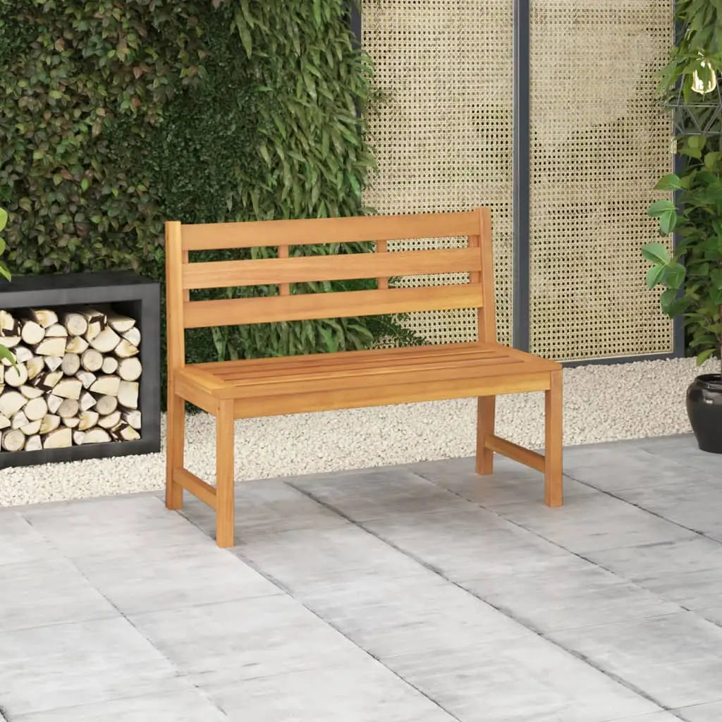 Gartenbank 114 cm Massivholz Teak - Gartenbänke