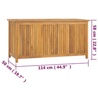 Gartenbox 114x50x58 cm Massivholz Teak - Gartenboxen