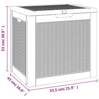 Gartenbox Hellbraun 55,5x43x53 cm Polypropylen - Gartenboxen