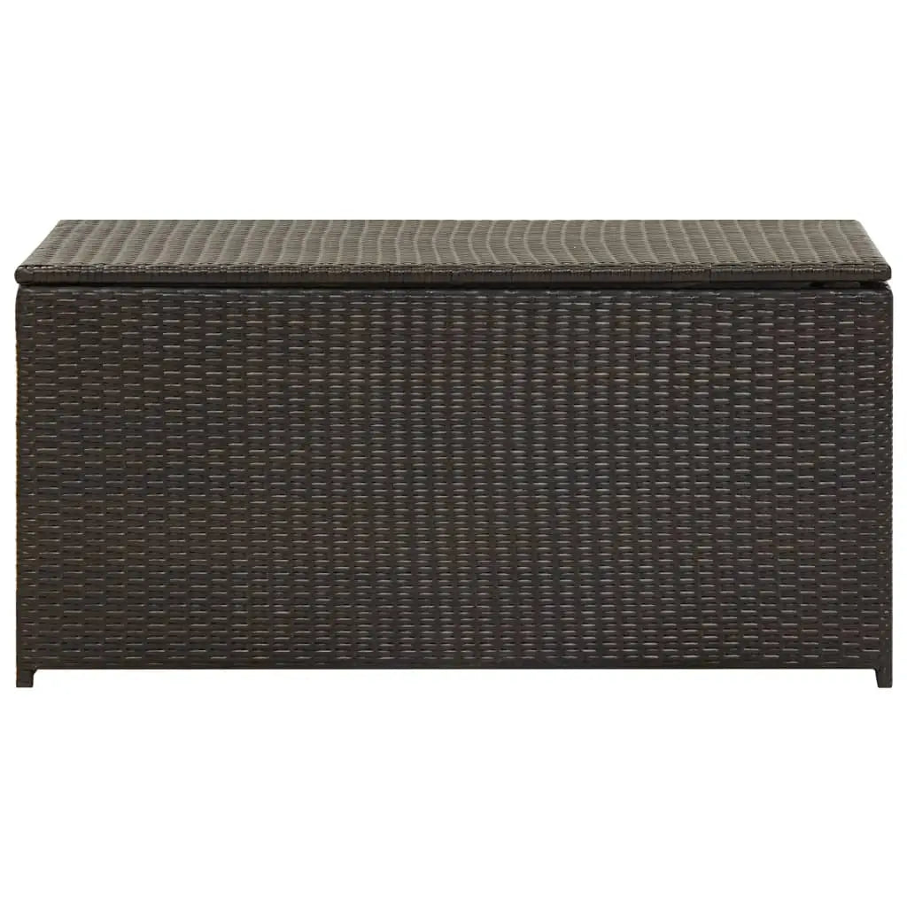 Gartenbox Poly Rattan 100x50x50 cm Braun - Gartenboxen