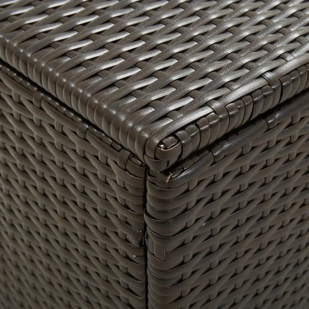 Gartenbox Poly Rattan 100x50x50 cm Braun - Gartenboxen