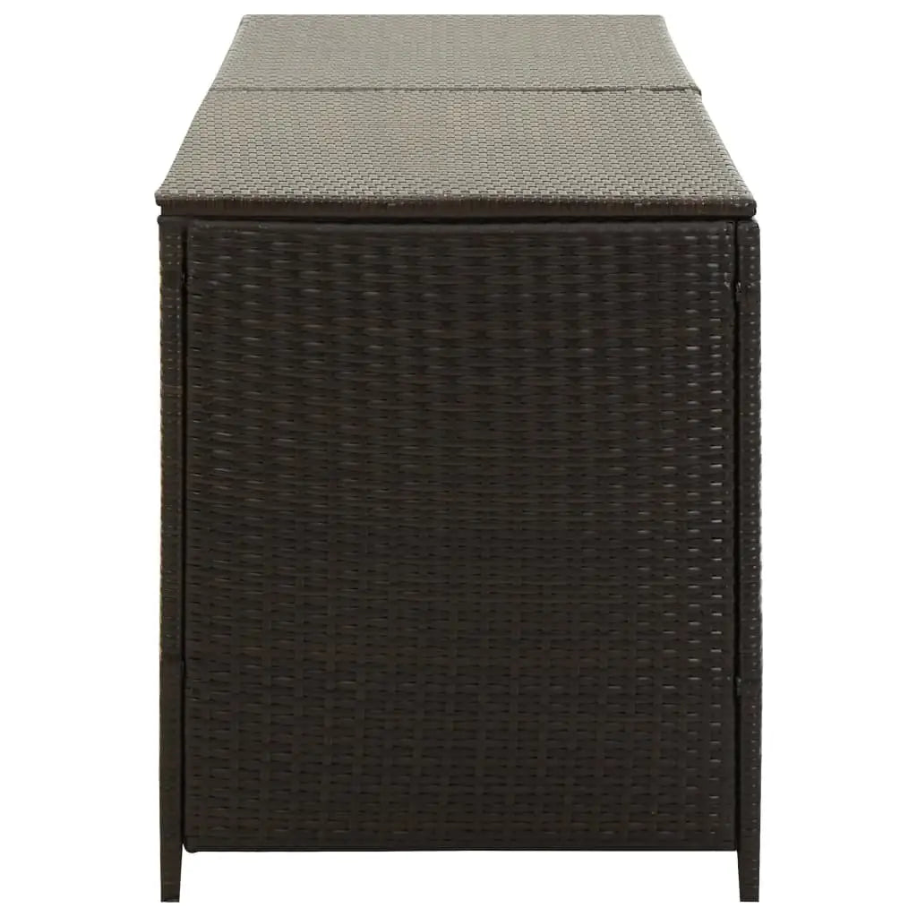 Gartenbox Poly Rattan 200x50x60 cm Braun - Gartenboxen