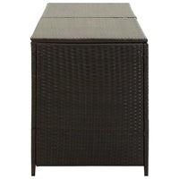 Gartenbox Poly Rattan 200x50x60 cm Braun - Gartenboxen