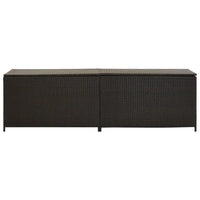 Gartenbox Poly Rattan 200x50x60 cm Braun - Gartenboxen