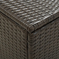 Gartenbox Poly Rattan 200x50x60 cm Braun - Gartenboxen