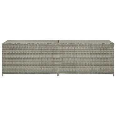 Gartenbox Poly Rattan 200x50x60 cm Grau - Gartenboxen