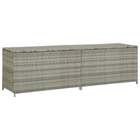 Gartenbox Poly Rattan 200x50x60 cm Grau - Gartenboxen