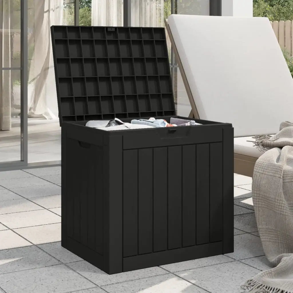 Gartenbox Schwarz 55,5x43x53 cm Polypropylen - Gartenboxen