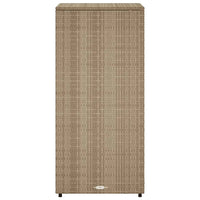 Gartenschrank Beige 50x55x115 cm Poly Rattan - Gartenboxen