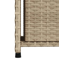 Gartenschrank Beige 50x55x115 cm Poly Rattan - Gartenboxen