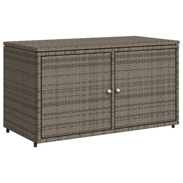 Gartenschrank Grau 110x55x60,5 cm Poly Rattan - Gartenboxen