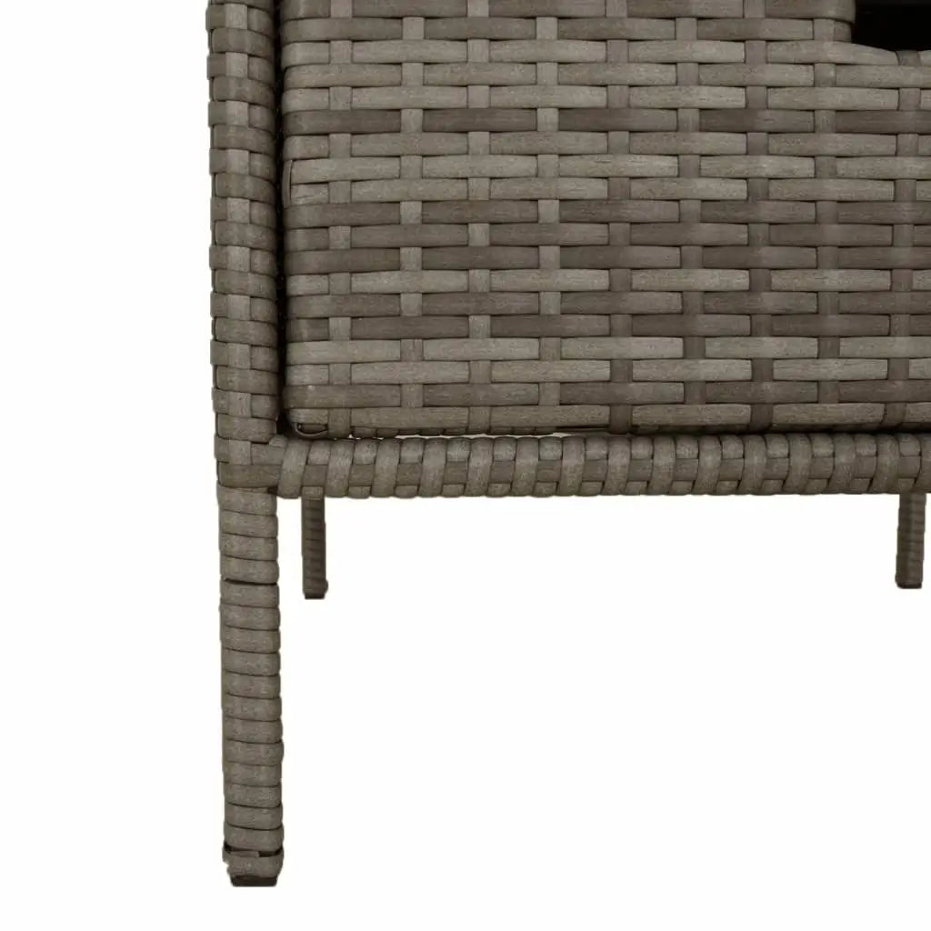 Gartenschrank Grau 55x59x80 cm Poly Rattan - Gartenboxen